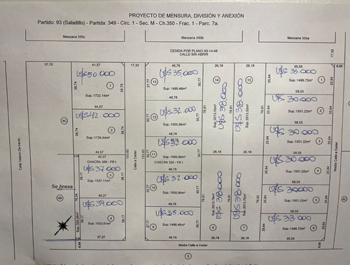 Imagen 9 de 13 de Vendo Lotes En Zona Residencial De Saladillo, Hermoso Lugar