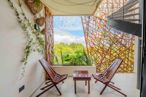 Estudio Penthouse Con Rooftop Privado En Renta En Tulum