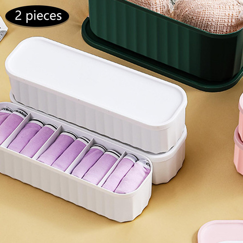 Estuche De Almacenamiento Multiusos De 2 Piezas Con Tapa