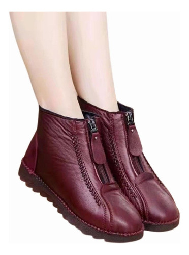 Botas Antiesqui Grossas Cortas Femininas Botas Neve Planas