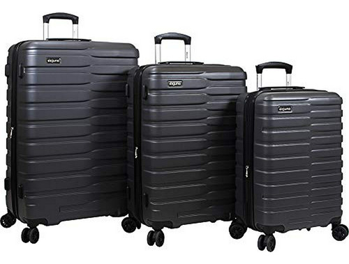 Dejuno Corteza Ligera 3 Piezas Hardside Spinner Luggage Set,