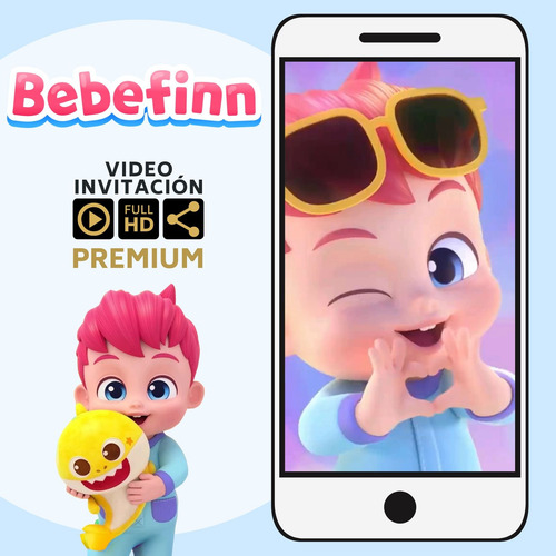 Video Invitación Animada - Cientos De Modelos - Bebefinn
