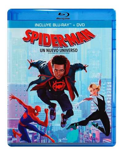 Spider-man Un Nuevo Universo Marvel Pelicula Blu-ray + Dvd