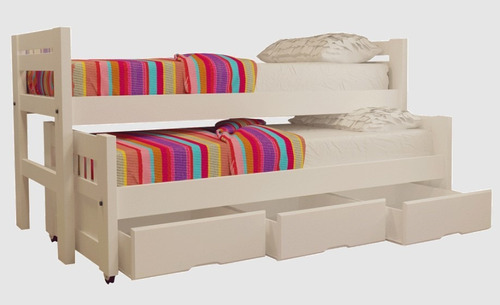 Cama Inmacol Doble C/cajonera Blanco 213-5