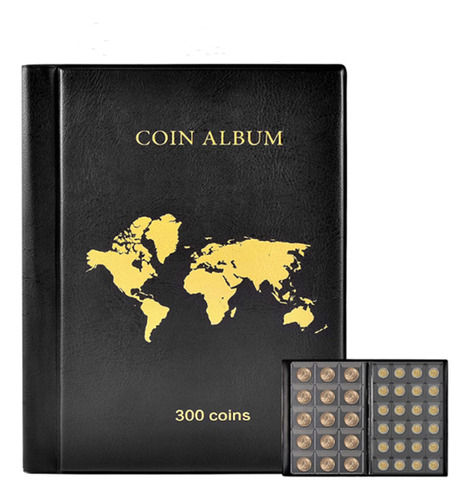 Cuaderno For Colección De Monedas: 300 Bolsillos De Pvc Tra