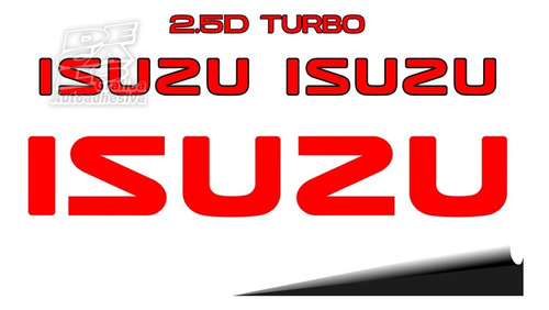 Calco Isuzu 2 Laterales + Calcos Del Portón 2.5 D Turbo Kit