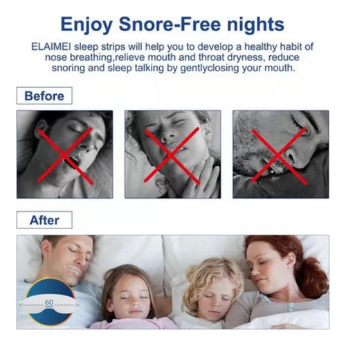 5 X Sleep Strips Strip Strip, Cinta Adhesiva Antironquido,