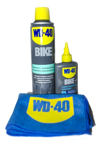 Lubricante Para Cadena Bicicleta Húmedo + Limpiador Wd40bike