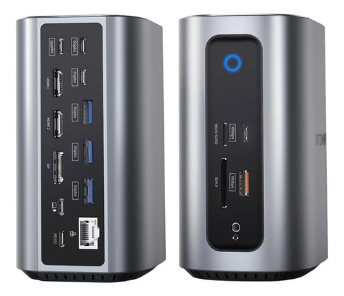 BlitzWolf BW-TH15 dock station 17 em 1 dp dual hdmi 4k/60hz usb 3.2 10gbps 127/220v