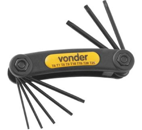 Juego De Llaves Torx T6 - T25 Vonder C/soporte Ft