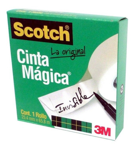 Cinta Magica 3m Scotch 810 Medidas 24mm*65m Lote 3 Piezas.