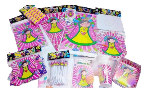 Kit Decoración Piñata  Virgen Guadalupe Económica