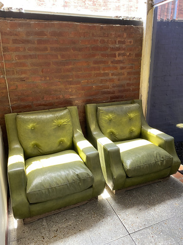 2 Sillones Individuales Excelente Estado Hago Envios Verde Green (Usado)