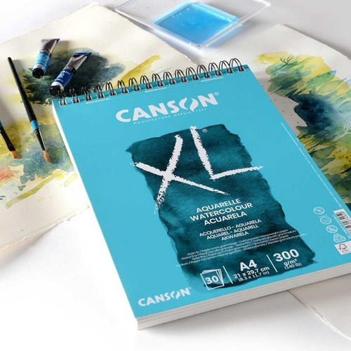 Imagen 2 de 3 de Album Canson Para Acuarela A4 300g 30hojas