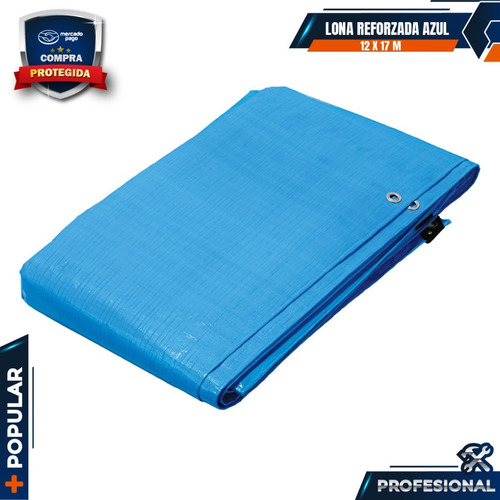 Lona Reforzada Azul 12 X 17 Mt Truper 15376