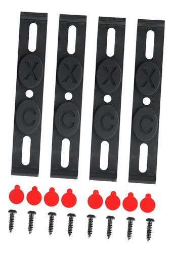 4x Portes De Matrícula De Matrícula Sin Marco Soporte De