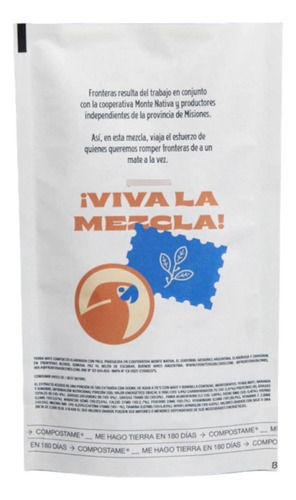 Yerba Mate Con Palo Sabor A Jengibre & Naranja 250g Frontera
