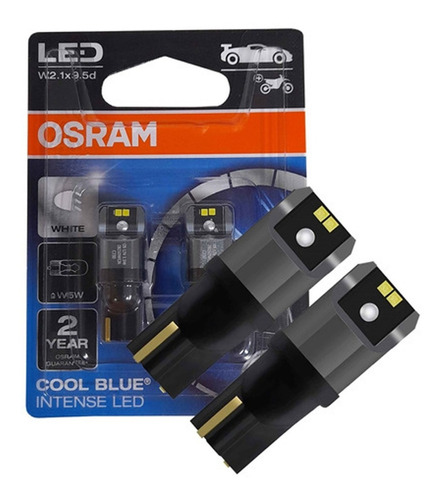 Lamparas Led Posicion T10 W5w Osram 6000k 12v 2780cw - Nolin