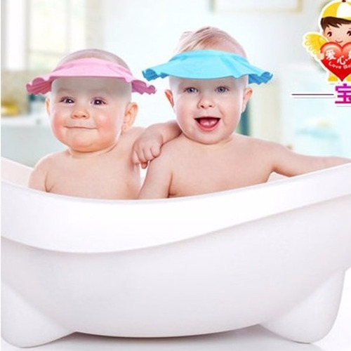 Gorro Para Bebes Protector De Baño O Visera De Sol Ajustable