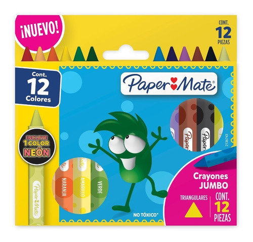 Crayones Colores Creyones Paper Mate Magicolor Mediano X12