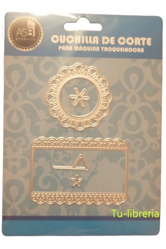 Scrapbooking Troqueles Tarjeta Circulo Y Rectangulo 82x13 Mm