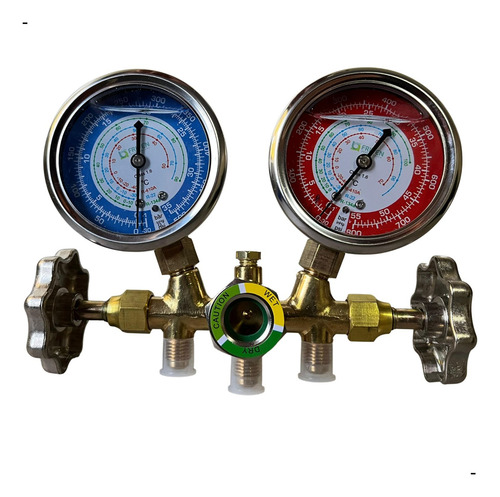 Manifold C/ Glicerina R22 R134a R410a + Mang. 90cm S/ Engate