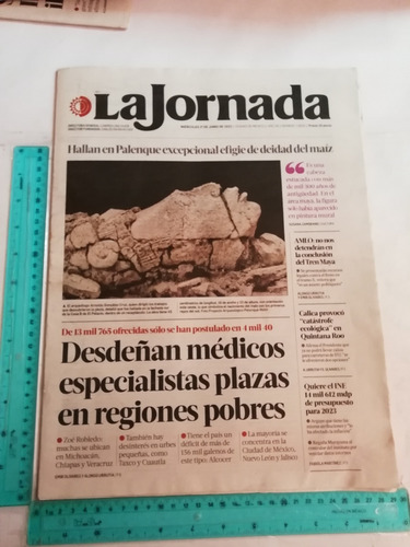 Revista Periodico La Jornada No 13600 1 De Junio De 2022