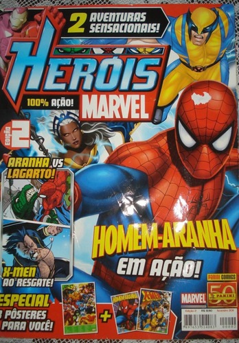 Hq Heróis Marvel 100% Ação Edição 2