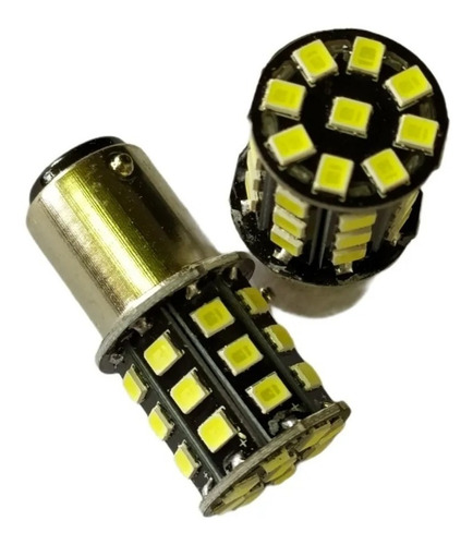 Par Ampolletas Led De Freno - Bay15d - Luz Blanca 6000k