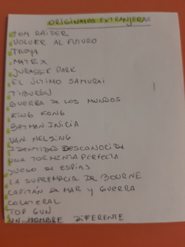 Dvd Películas Nacionales Y Extranjeras X Unidad O Bloque (Usado)