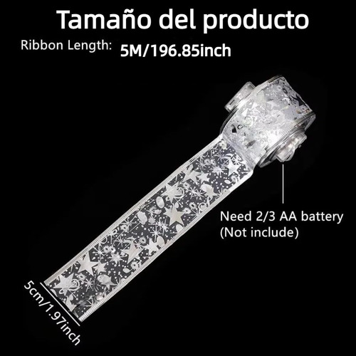 Luces De Hadas Led Con Cinta Para Decoración Navideña,5m