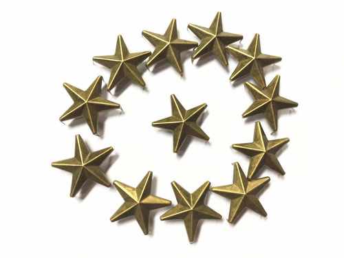 50 Unidad Cuenta Metal Forma Estrella Para Clavo Remache