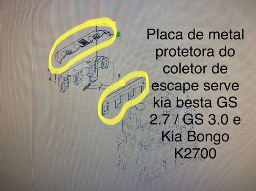 Protecao Calor Coletor Escape Besta Gs Bongo K2700 33a2