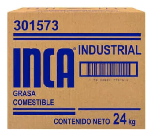 Grasa Comestible Inca Industrial 24 Kg Msi