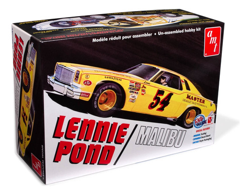 Amt Lennie Pond Chevy Malibu Stock Car Kit Modelo Escala