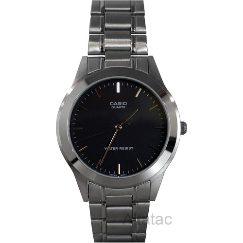 Reloj Casio Para Hombre Mtp-1128a-1a Tablero Negro Análogo