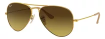 Comprar Gafas De Sol Ray-ban Aviator Gradient Standard Con Marco De Metal Color Polished Gold, Lente Brown De Cristal Degradada, Varilla Polished Gold De Metal - Rb3025