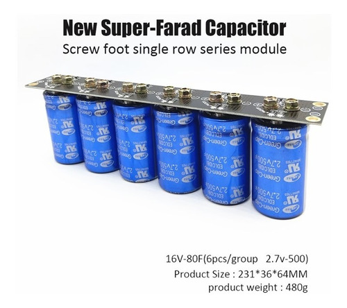 Kit Capacitor Farad 16v 83f Supercapacitor 2.7v 500f Sam Nha