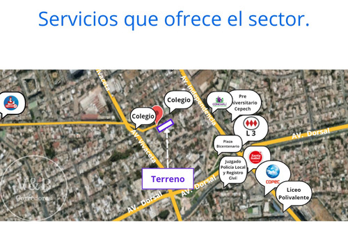 Se Vende Paño Con Excelente Ubicación, Conchalí