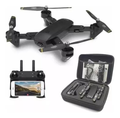 Drone Dm107s Doble Cámara 2mp Wifi Plegable