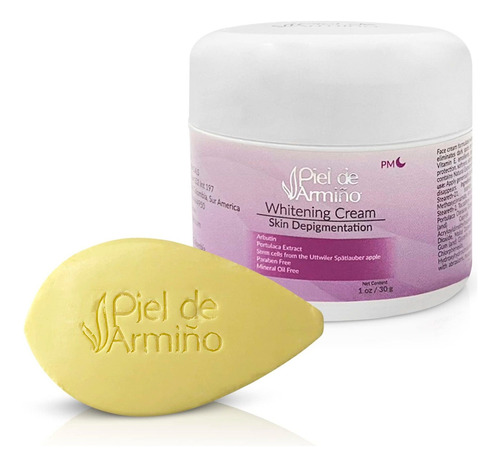 Piel De Armiño - Kit De Crema Blanqueadora Para Cara Y Cue.