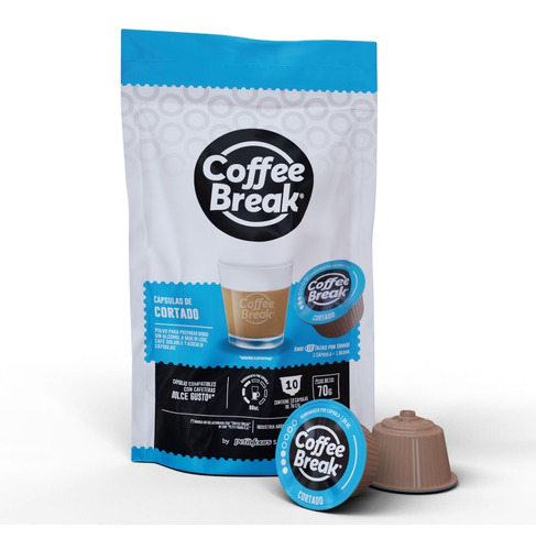 Capsulas Coffee Break Comp Dolce Gusto X10 U Cortado