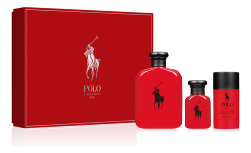 Polo Red Edt 125 Ml + Edt 40 Y Deo 75 Ml