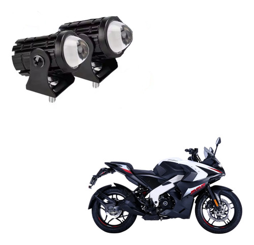 Kit Faro Led Lupa Switch Motocicleta Bajaj Pulsar Rs 200