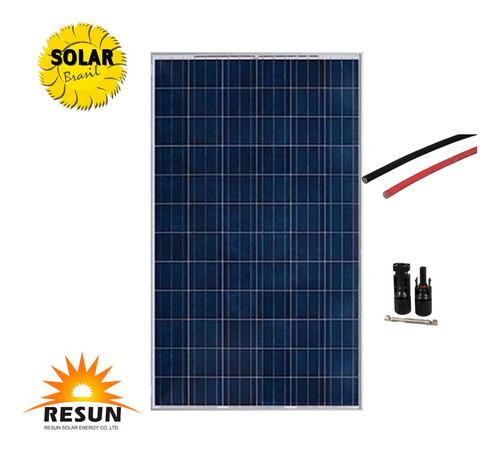 Kit Painel Solar Rs 100w + Mc4 + Cabo Solar 6mm²