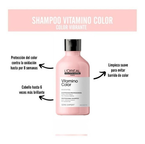 Shampoo Vitamino Color L'oréal Expert 300ml.
