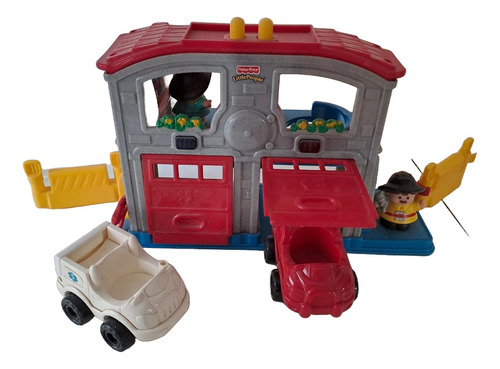 Fisher Price Little People Estacion De Bomberos Y Ambulancia