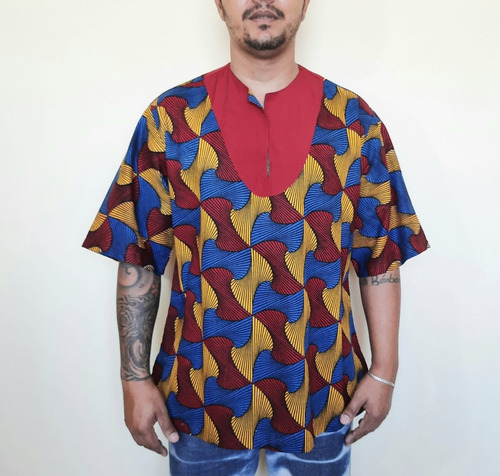Imagem 2 de 4 de Blusa Bata Masculina Tecido Jamil