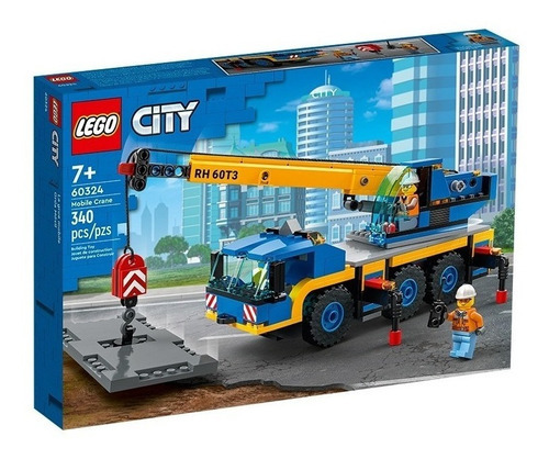 Lego City 60324 - Grúa Móvil (340 Piezas) Cantidad De Piezas 340