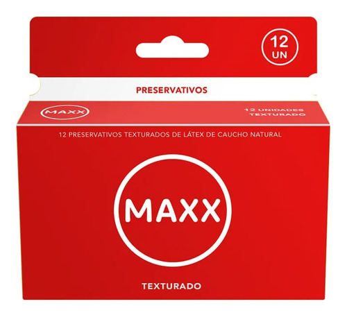 Preservativos Maxx Texturado 12 Unidades